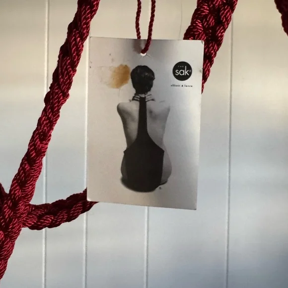 The Sak Red Crochet Shoulder Bag - Picture 6 of 6